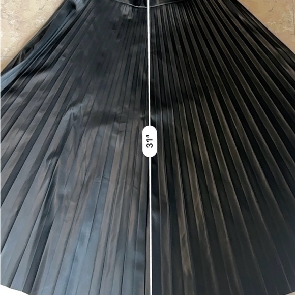 Scoop NYC Black Pleated Midi Skirt for Work - Picture 9 of 10